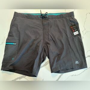 ZeroXposur Men's Charcoal Swim Board Shorts
